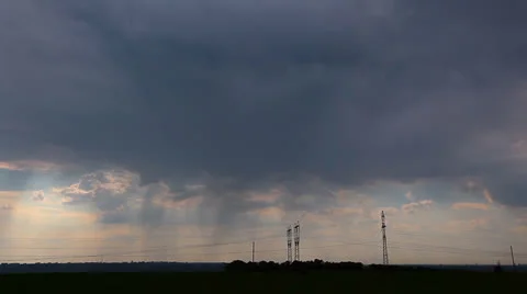 Rainy clouds Stock Footage 24810870