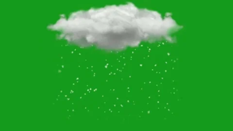 Rainy clouds motion graphics with green screen background Stock Footage 130844559