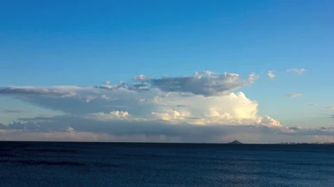 Rainy clouds moving Stock Footage 93782490