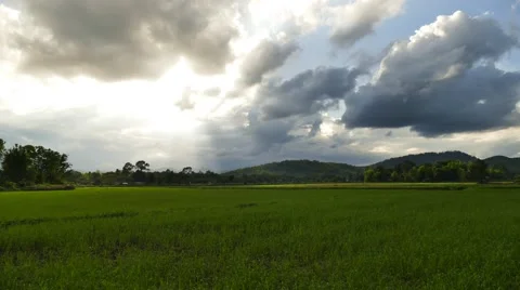 Rainy clouds in sky before thunderstorm time-lapse. Stock Footage 68445511