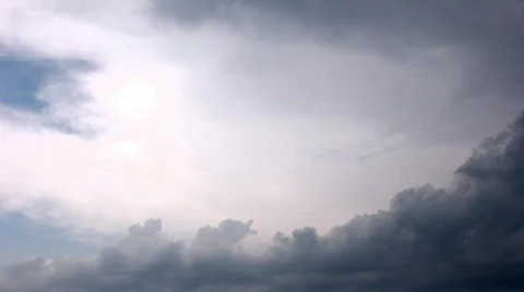 Rainy clouds in sky time lapse Stock Footage 811267