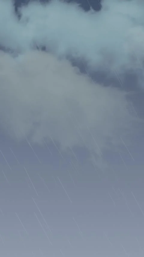 Rainy Clouds Sky Vertical Stock Footage 311092198