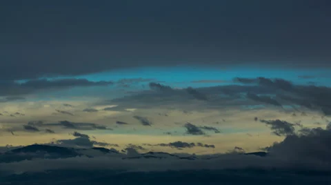 Rainy clouds time lapse 4K Stock Footage 37250768