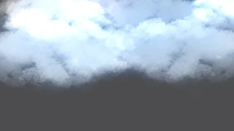 Rainy Clouds White Flashing Sky Light 4K Overlay Black Background Stock Footage 289914339
