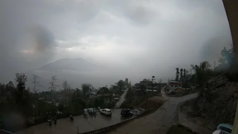 A rainy cloudy time lapse on Mountain Stock-Footage 154506224