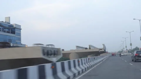 Rainy day from a broken window pane, Shooting Traffic. Stock Footage 245106407