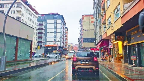 A rainy day in the city Stock Footage 273019254