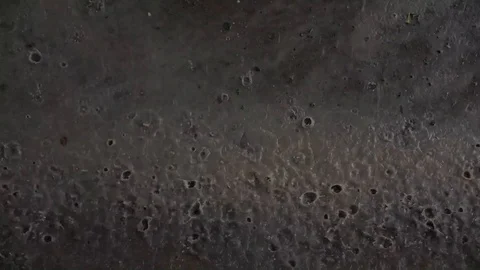 Rainy Day Concept. Rain Falling into the Ground. Slow Motion Shot. Static and Stock Footage 115107961