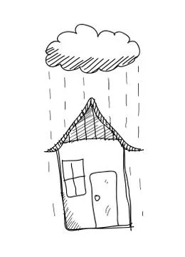 Rainy Day Doodle Stock Illustration