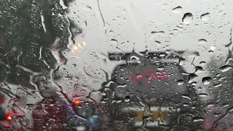 Rainy Day Drive Stock Footage 290105480
