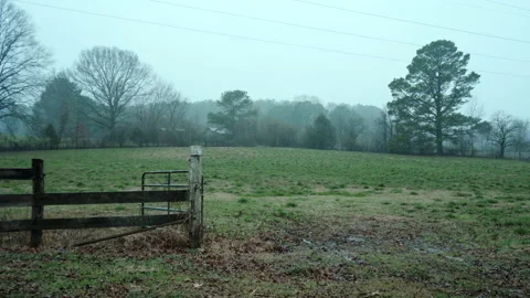 A Rainy Day On The Farm Stock Footage 235814583
