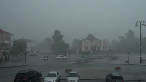 Rainy day Stock Footage 218992861