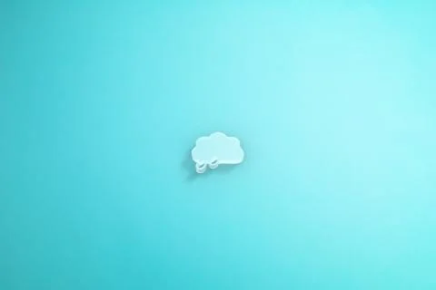 Rainy day icon in blue background. 3D rendering. Stock Illustration