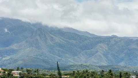 A rainy day on the mountain range  2 Stock Footage 115816729