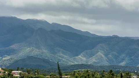 A rainy day on the mountain range 3 Stock Footage 115815080