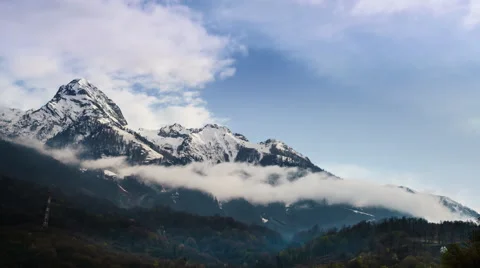 Rainy day in the mountains Stock Footage 62472173