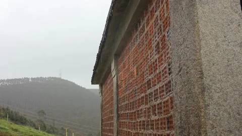 Rainy day in the mountains Stock Footage 249361098