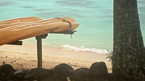 Rainy day in Rarotonga Stock Footage 246956426