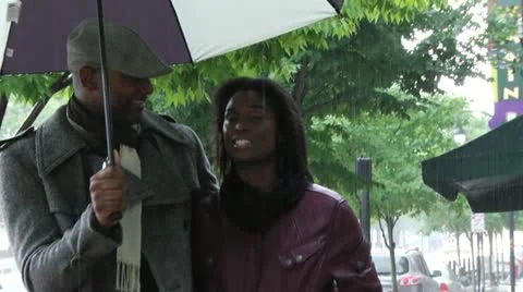 Rainy Day Stroll 스톡 동영상 20497802