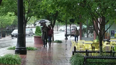 Rainy Day Stroll 스톡 동영상 20498440