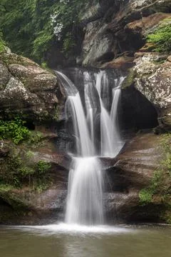 Rainy Day at the Upper Falls Stock Photos
