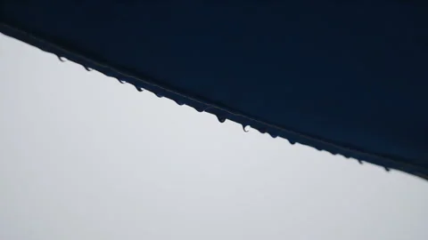 Rainy day on vacations in 4k slow motion Stock Footage 88864433