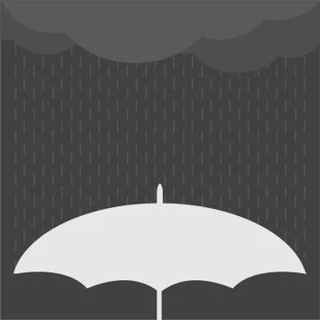 Rainy Day vector illustration background. Stock Illustration