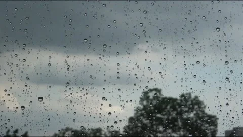 Rainy day from a window Stock Footage 150823234