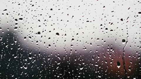 Rainy days .rain falling on window surface Stock Footage 139770057