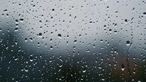 Rainy days .rain falling on window surface Stock Footage 139770148