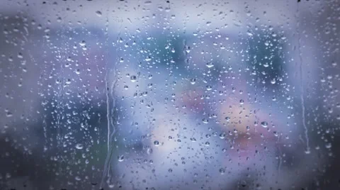Rainy days,rain drops on the window Video stock 40620109