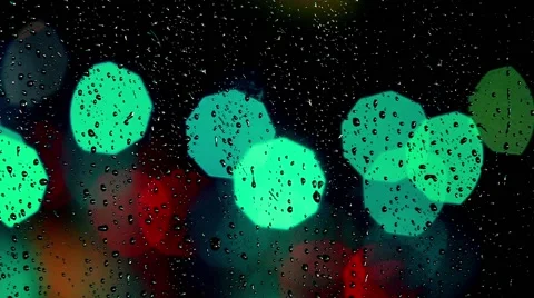 Rainy days,Rain drops on window Stock Footage 48815799