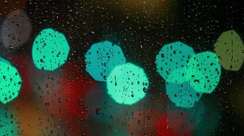 Rainy days,Rain drops on window,rainy weathe Stock Footage 48815146