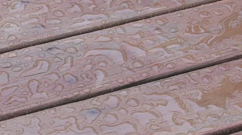 Rainy deck 7 Video stock 8565355