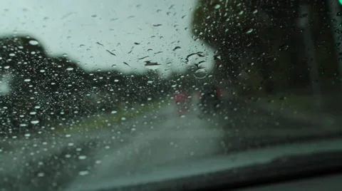 Rainy drive Video stock 46807249