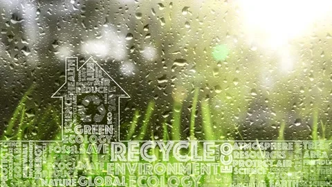 Rainy eco green environment concept Видео 231728811