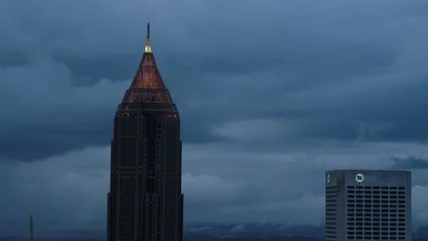 Rainy evening in Atlanta Stock Footage 157496855