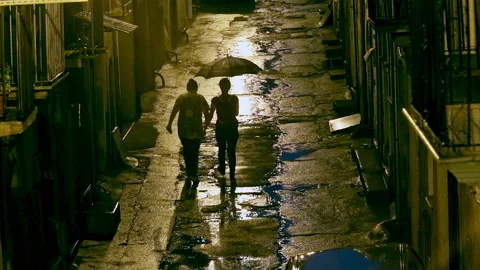 Rainy evening Video stock 131518590