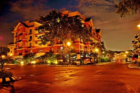 Rainy evening 库存照片