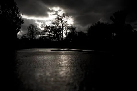 Rainy Fall Day Stock Photos