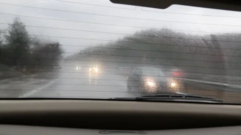 Rainy highway 2 Stock Footage 94568831