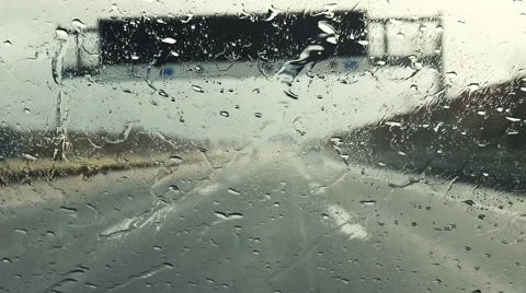 Rainy highway Stock Footage 45147696