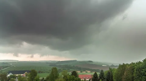 Rainy Hills Time Lapse Stock Footage 37860088