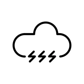This is a Rainy Icon Design Stock Illustration