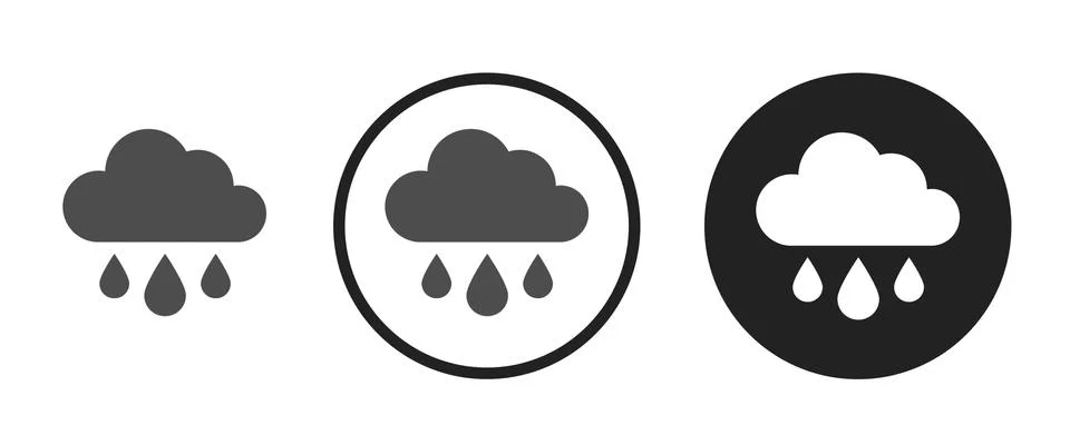 Rainy icon . web icon set .vector illustration Stock Illustration