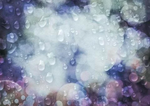 Rainy lights Stock Illustration