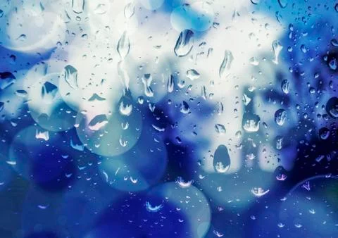 Rainy lights Stock Illustration