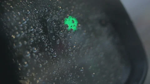 Rainy mood rear-view mirror Stock Footage 31865776