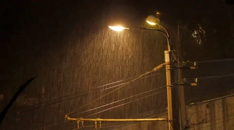 Rainy night. 4K UHD Video stock 66286314