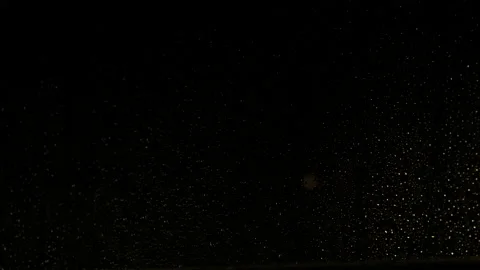 Rainy night behind window indoor. Stock Footage 231925489